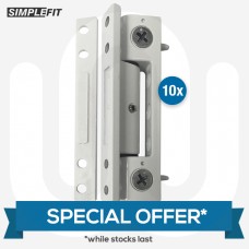 SPECIAL OFFER! 10x Simplefit Flat or Angled All-In-One Standard Butt Hinges 100mm